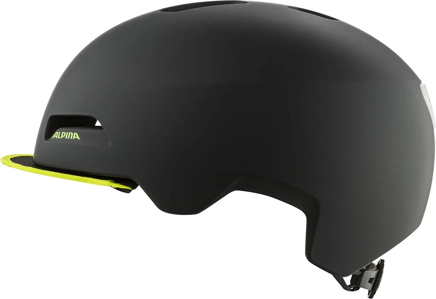 Alpina Brooklyn City Fahrradhelm - Black Neon Yellow Matt - Image 3