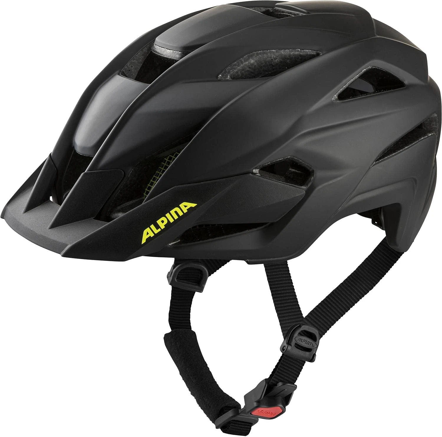 Alpina Stan Mips Fahrradhelm - Black Neon Yellow Mat