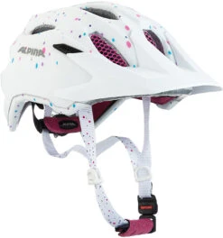 Alpina Fahrradhelm Carapax Jr. White Polka Dots 51-56