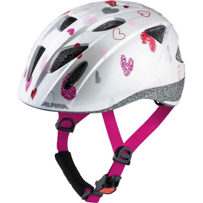 ALPINA Kinder-Helm Ximo White Hearts